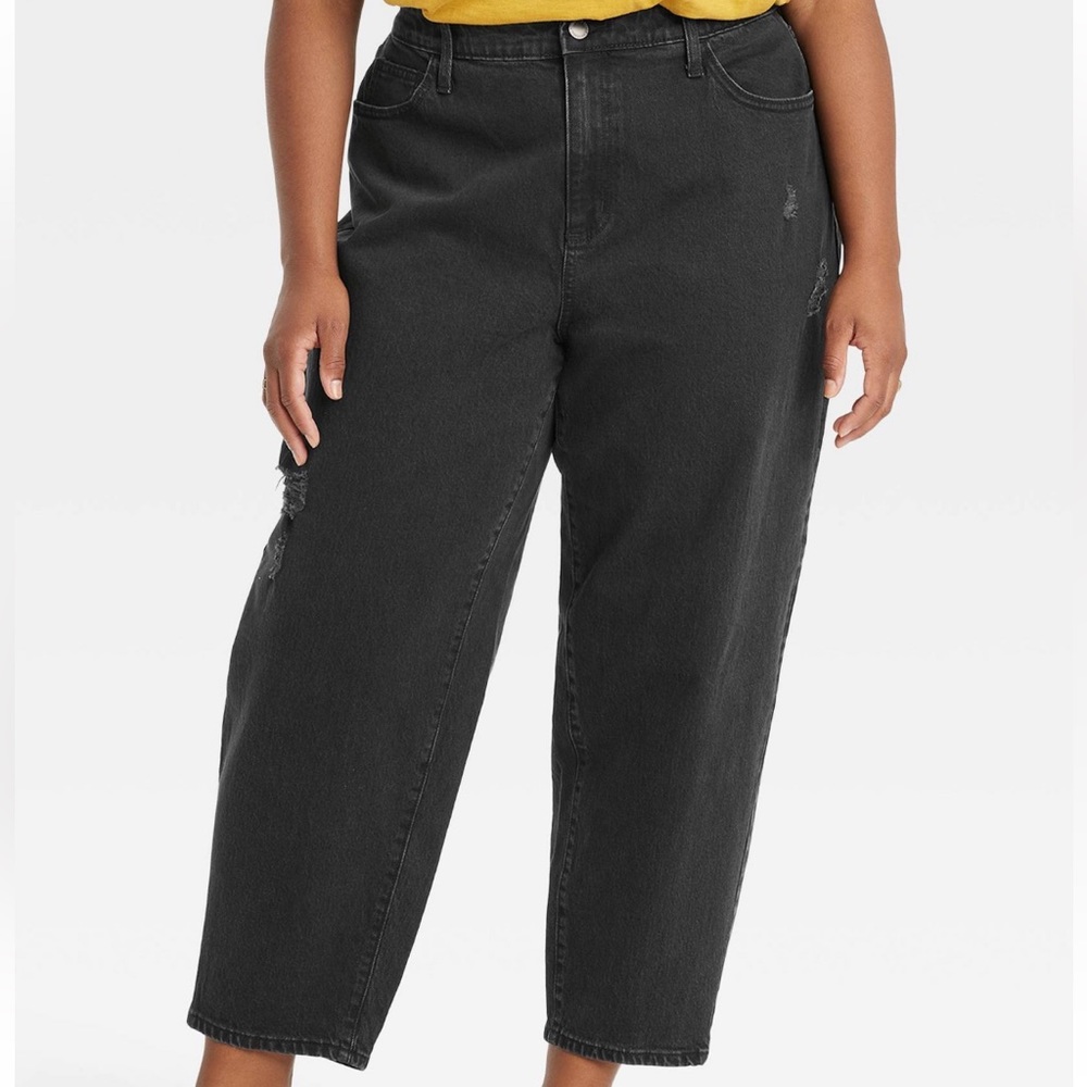 Universal Thread Women’s High Rise Balloon Jeans - black (24W)